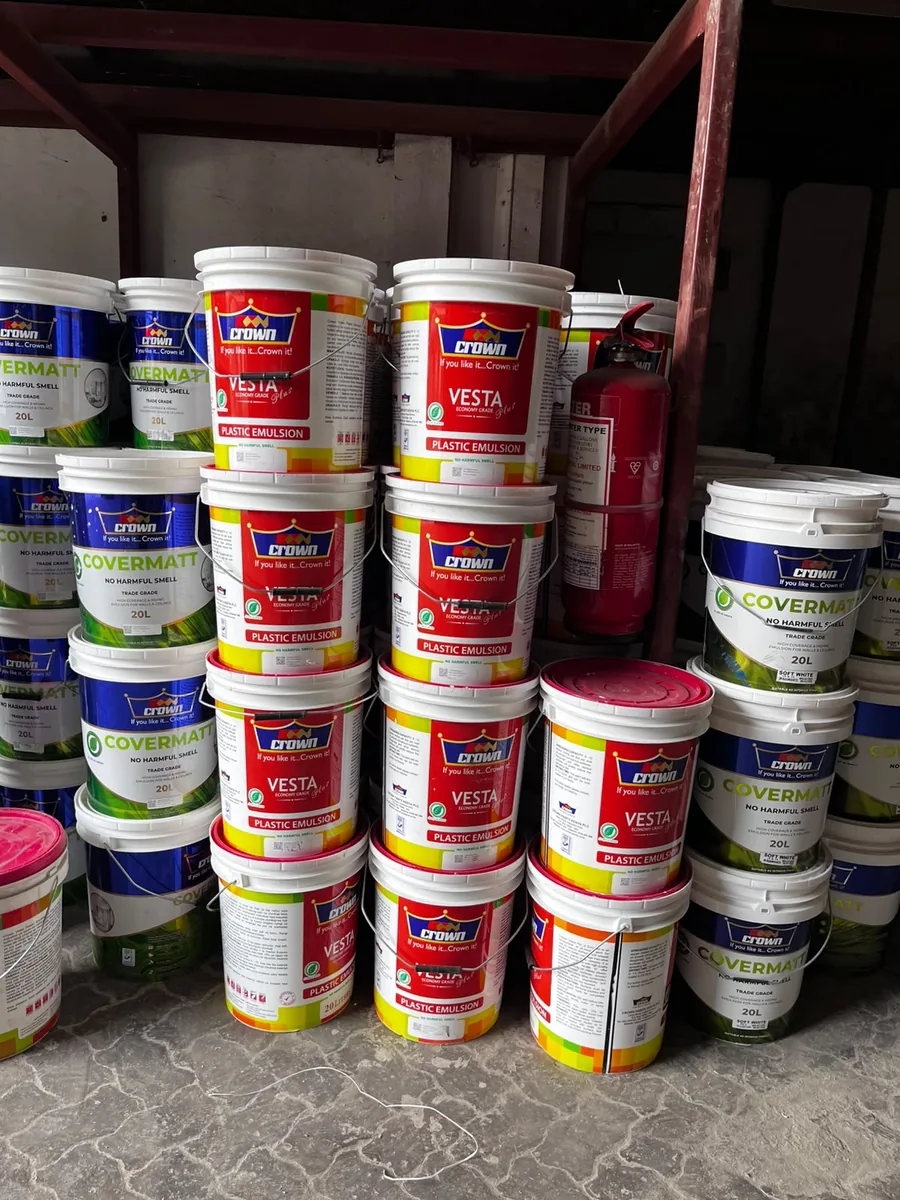 Crown paint buckets in stock