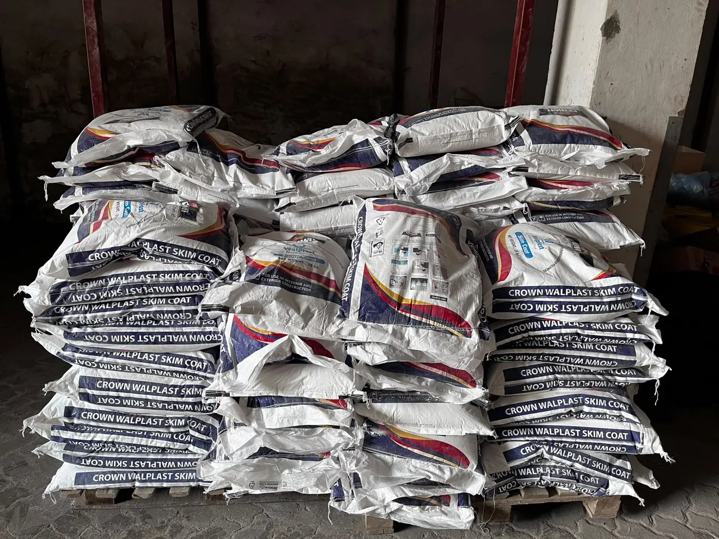 Original Denset Supplies stock of Crown Wallplast skim coat bags